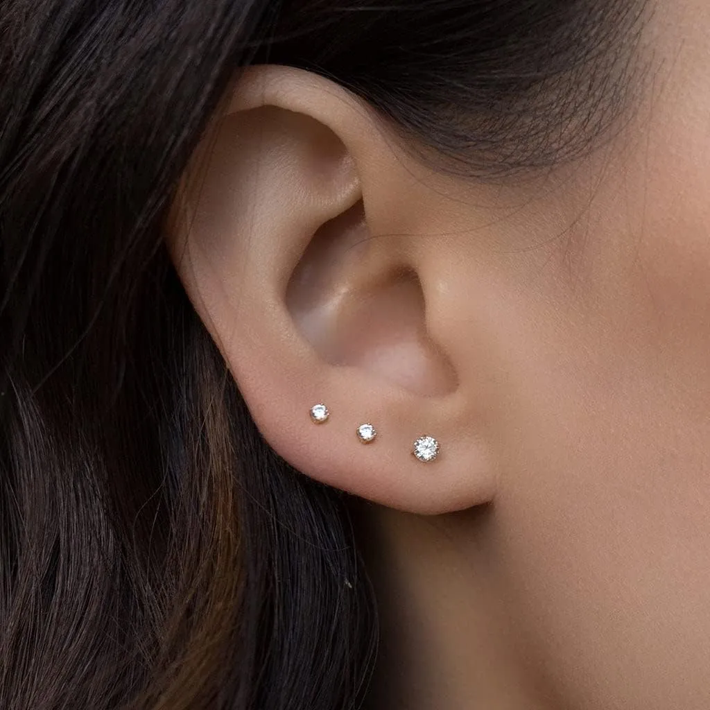 MODRSA Tragus & Helix Piercing Earrings - Flat Back, Forward Helix, Cartilage & Tragus Jewelry