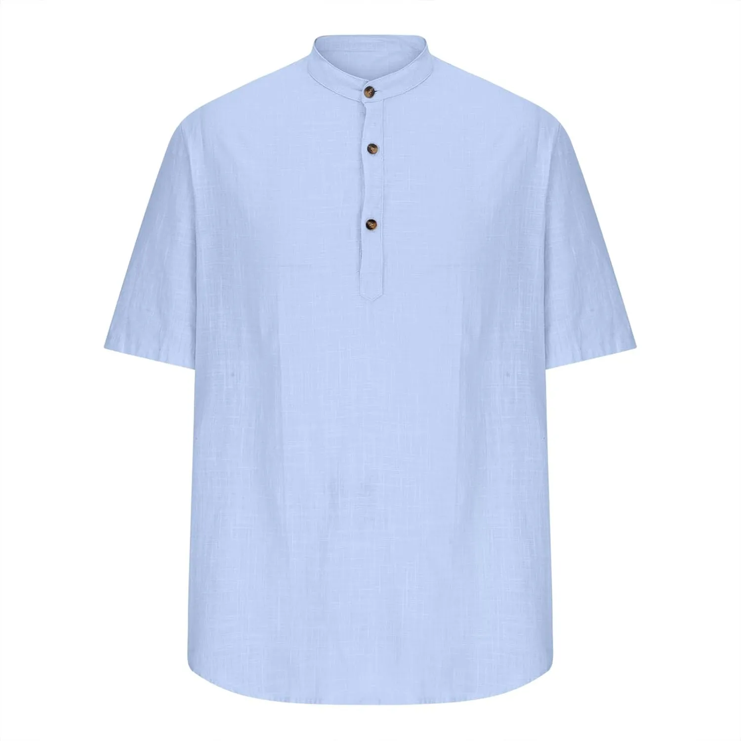 Muscularfit Mens Button Down Short Sleeve Solid Cotton Linen Shirts Summer Spring Lapel Neck Fashion Work Shirt Clothes 2023