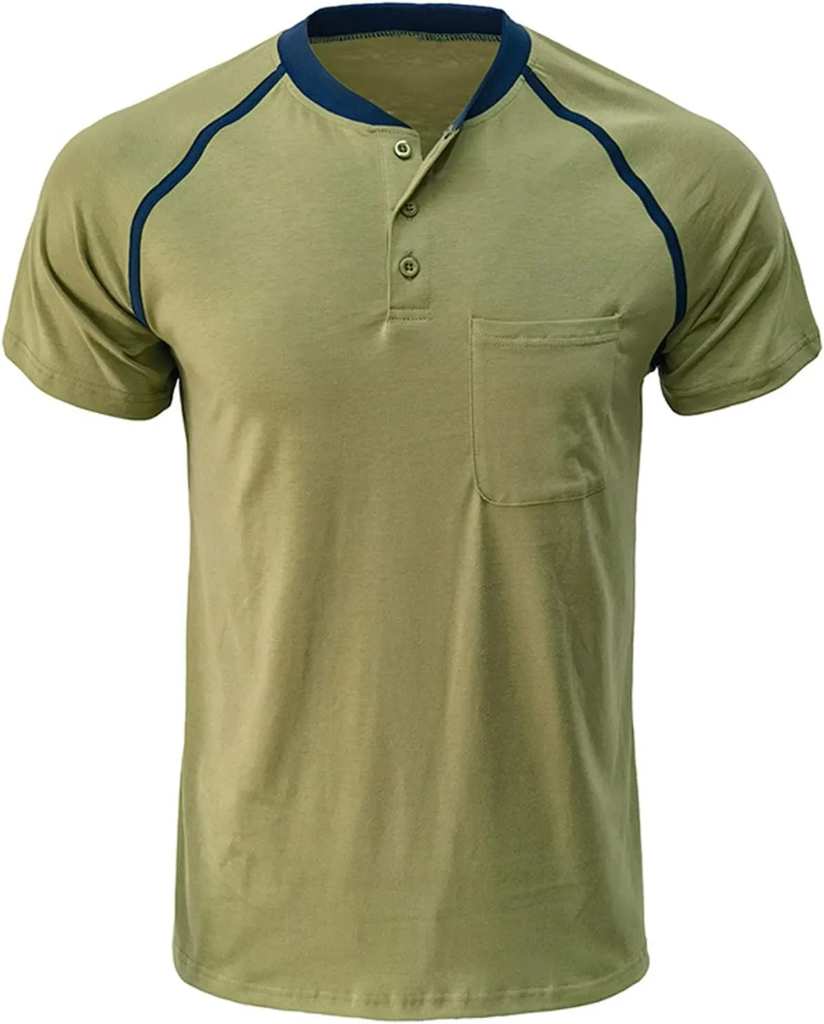 Muscularfit Men's Cotton Linen Casual Long Sleeve Shirt with Pocket 2023 Loose Fit Henley Turndown Short Sleeve Hooded Shirts