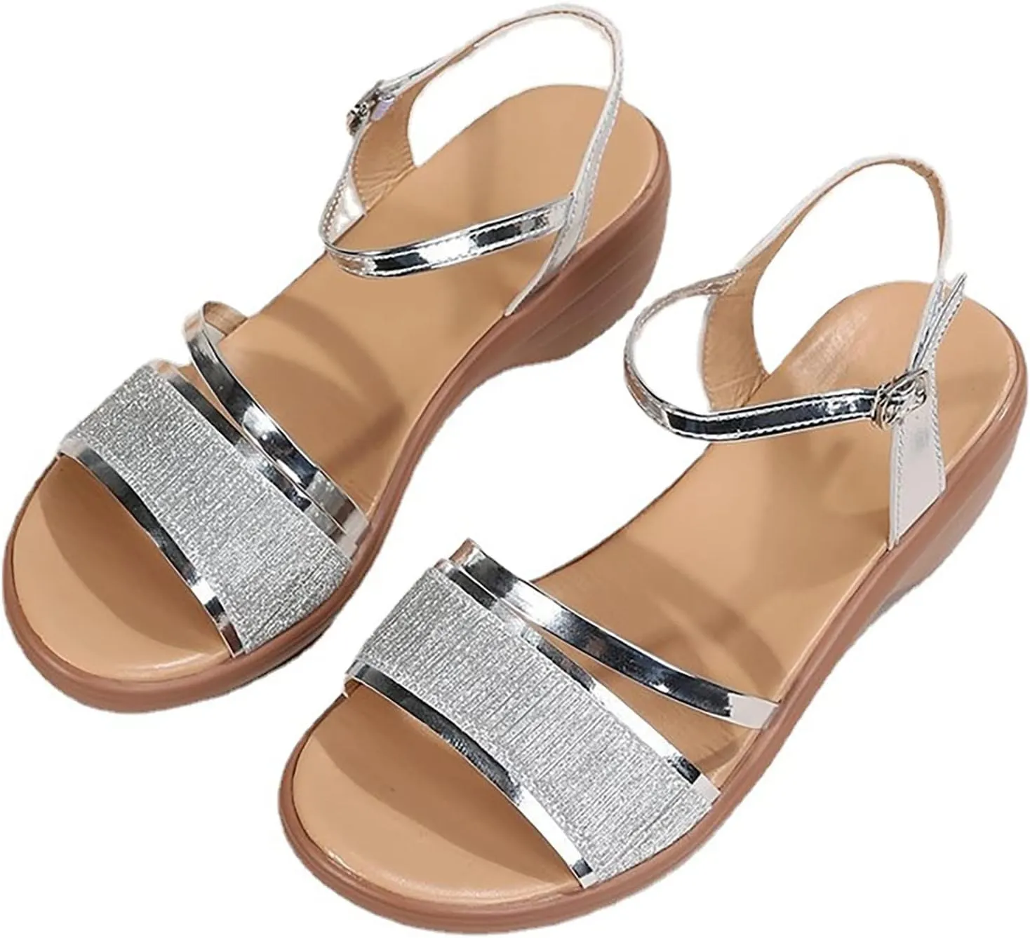 Omen's Summer New European Foreign Trade Wshoes With Sloping Heel And Fish Mouth Sandals Flip Flop Shoe