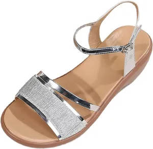 Omen's Summer New European Foreign Trade Wshoes With Sloping Heel And Fish Mouth Sandals Flip Flop Shoe