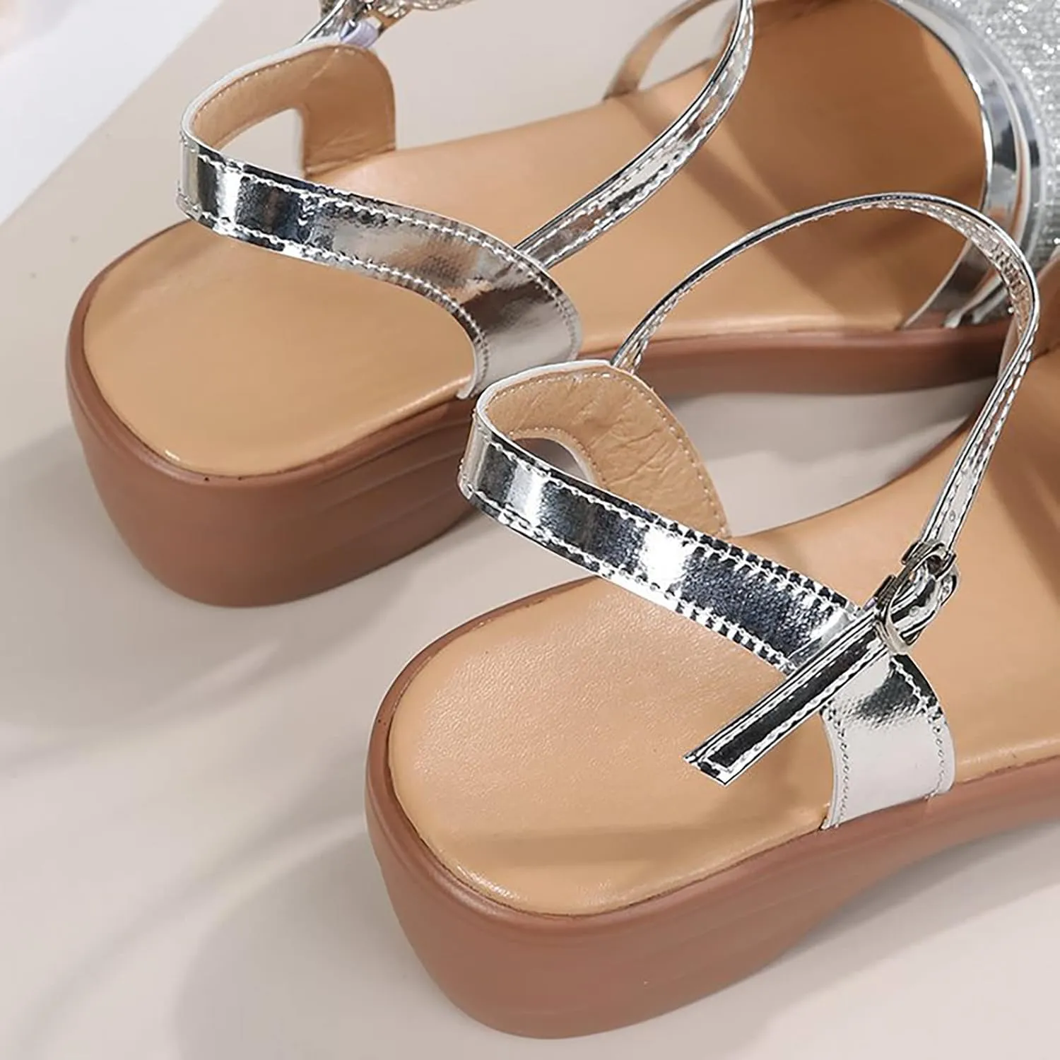Omen's Summer New European Foreign Trade Wshoes With Sloping Heel And Fish Mouth Sandals Flip Flop Shoe