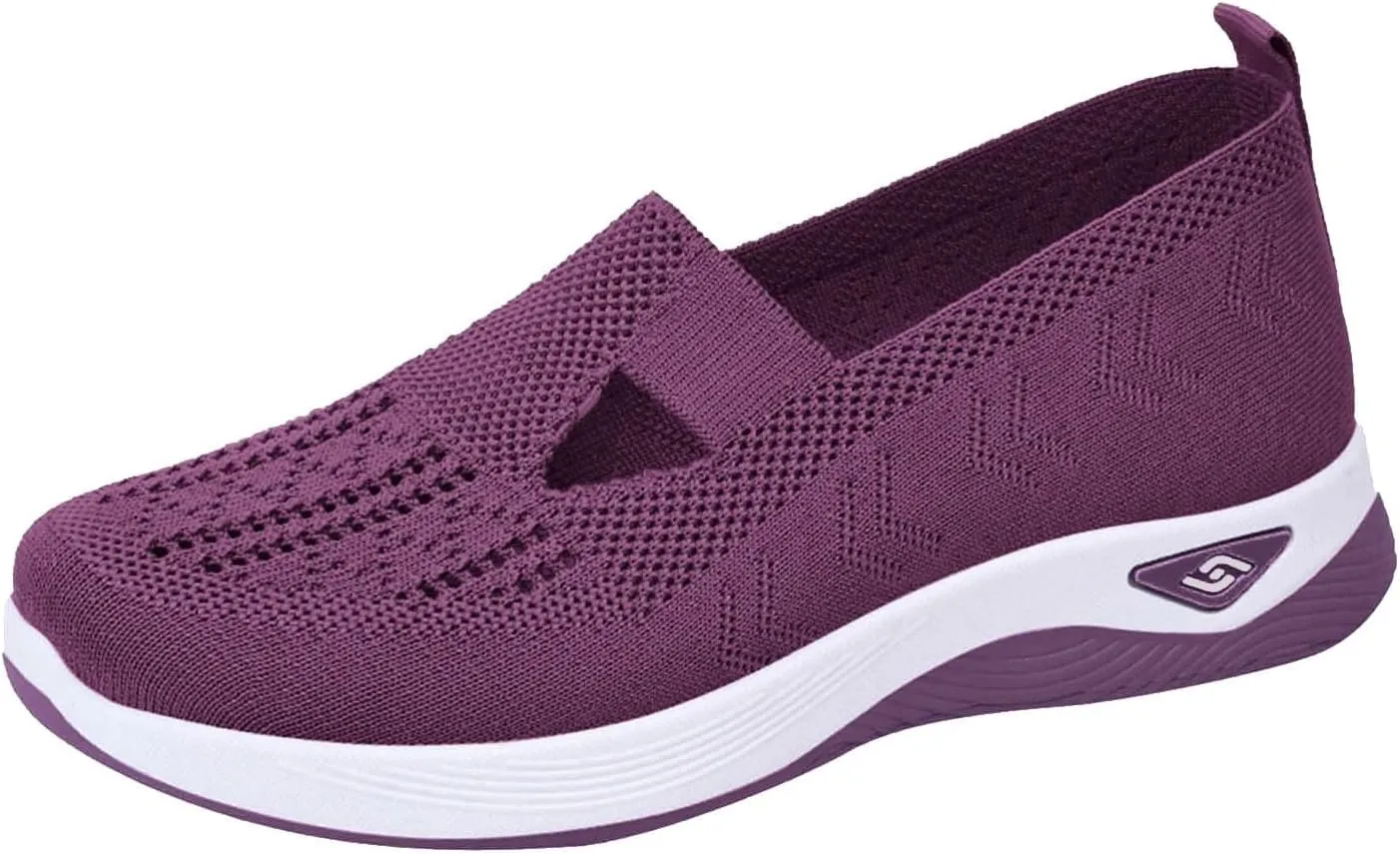 Orthopedic Shoes for Women Walking Shoes Mesh Slip On Air Cushion Girls Modern Jazz Dance Easy Shoes Platform Loafers