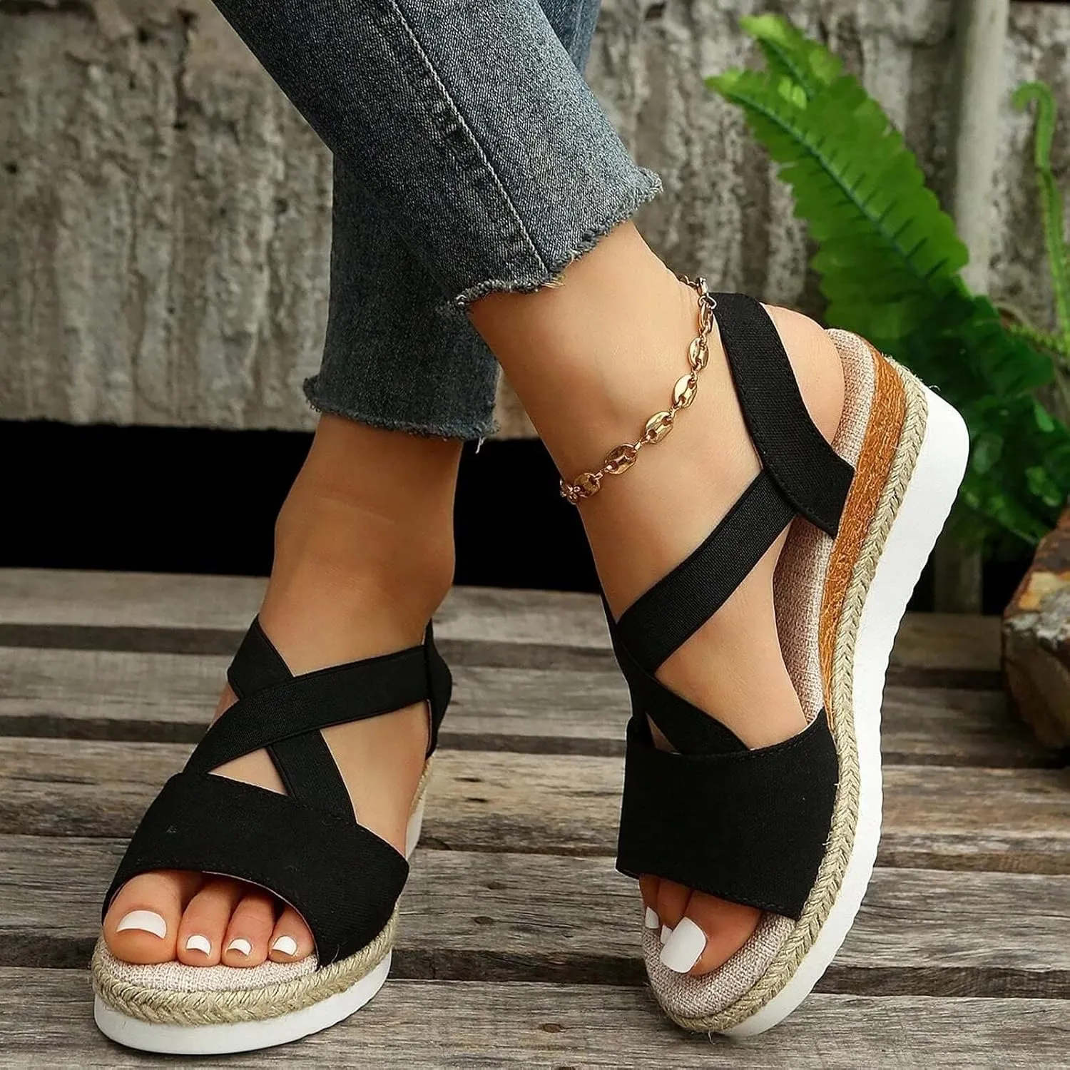 Orthopedic Wedge Sandals for Women Dressy Summer Open Toe Platform Sandals 2024 Casual Comfortable Low Wedges Sandals Shoes