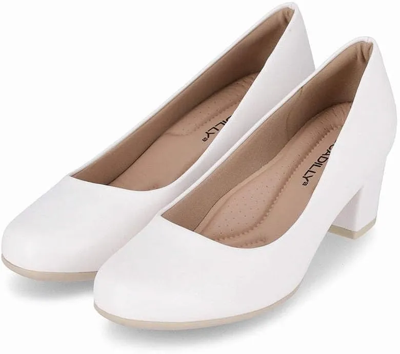 Piccadilly Laura Women's Mid Heel Pump Shoe 110072 | Comfortable Elegant Women's Dress Shoe | All Day Comfort