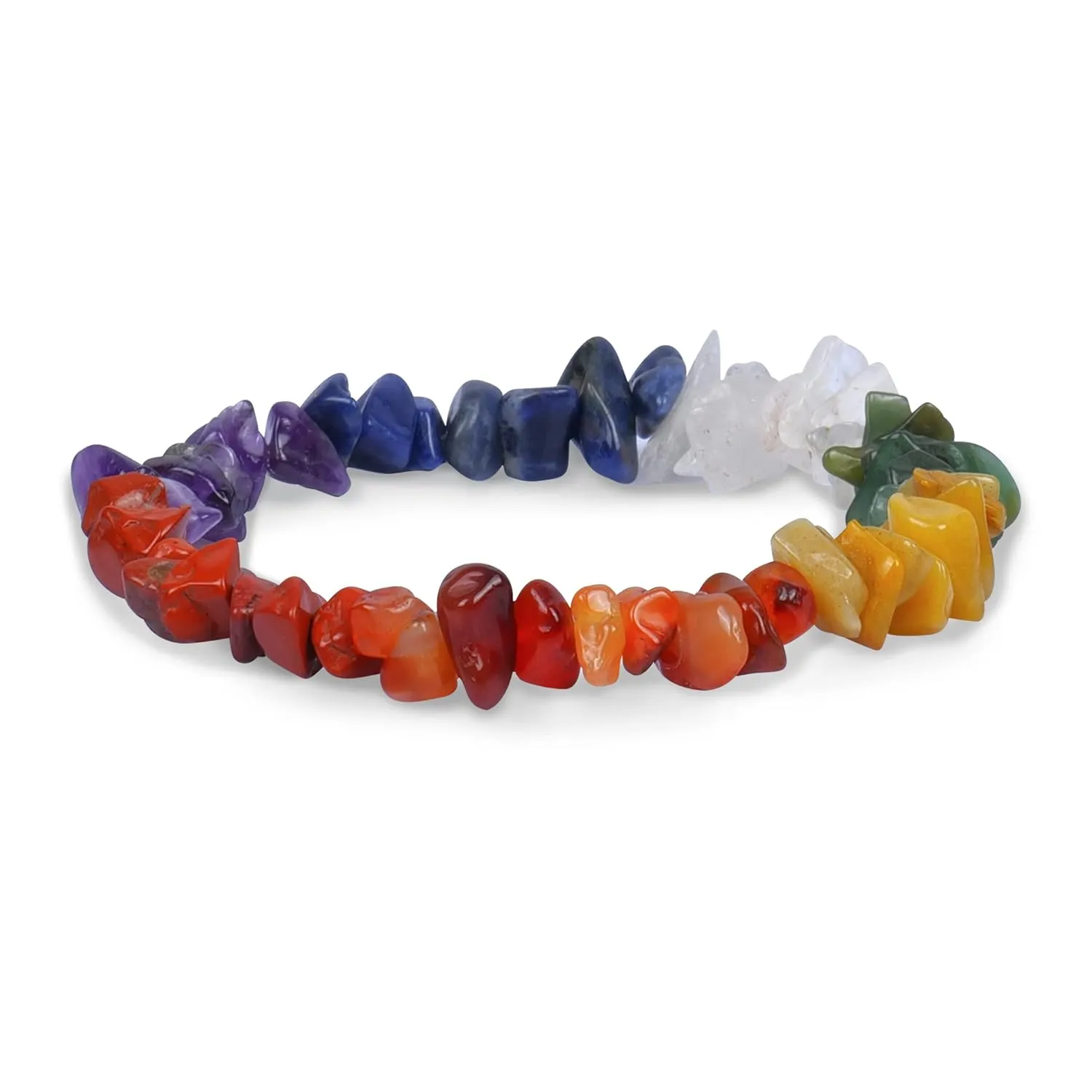 PYOR 7 Chakra Reiki Bracelet Chakra Bracelets For Women Natural Gemstones Healing Stone Jewelry Crystal Beads Prosperity Stones Wealth Energy Crystals Bead Good Luck Charm Gem Spiritual Handmade Gifts