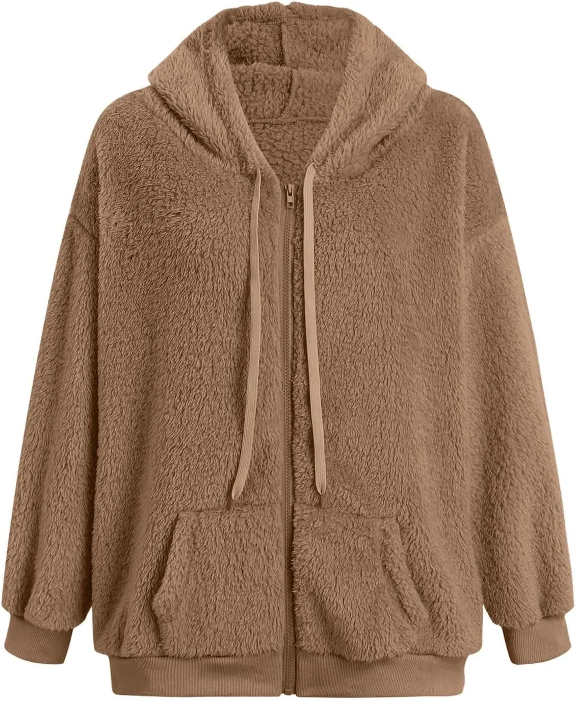 QWENTMTNTY Woman Plus Size Winter Jackets Plus Size Women Lightweight Faux Sheepskin Coat Warm Windbreaker Winter Jackets