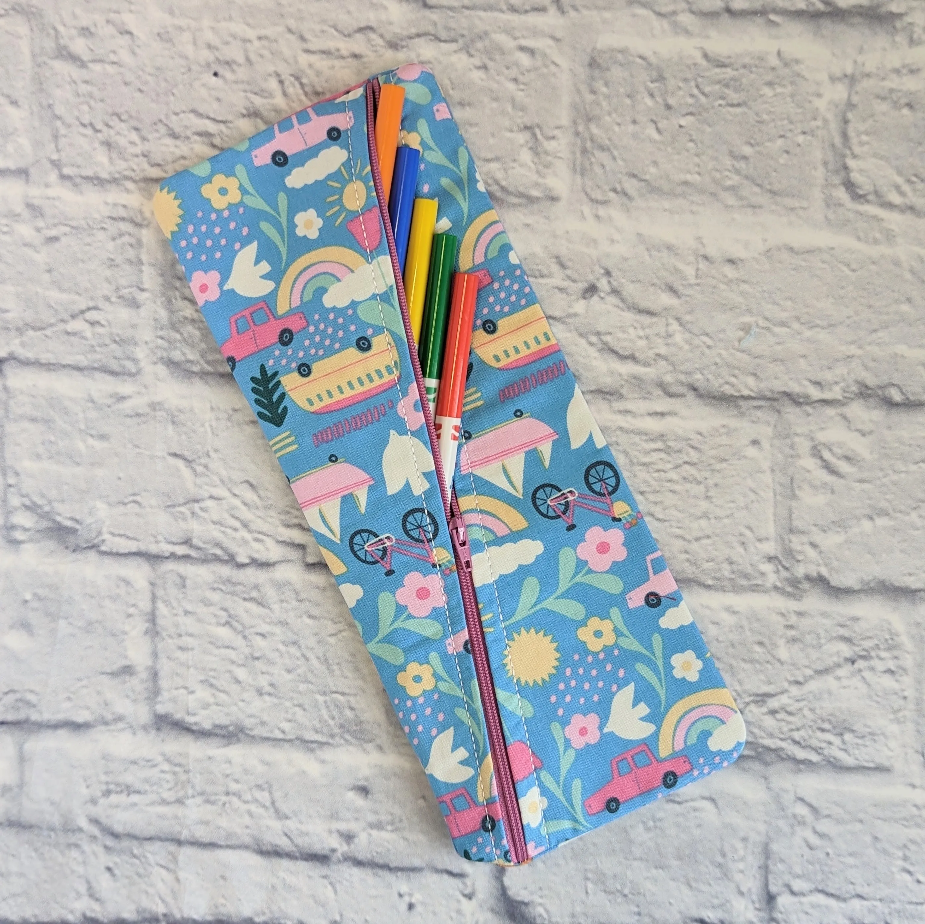 Rainbow Collection Zipper Bags