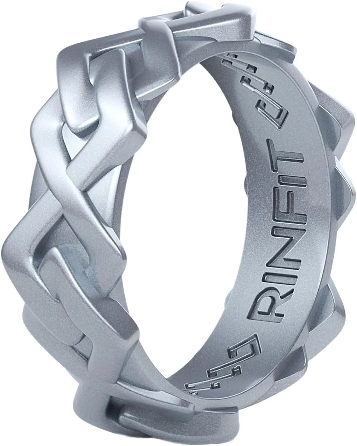 Rinfit Women Silicone Wedding Band 6mm Wide, 2.5mm Thick - Rubber Wedding Rings for Women - Promise Rings for Her - Space Collection