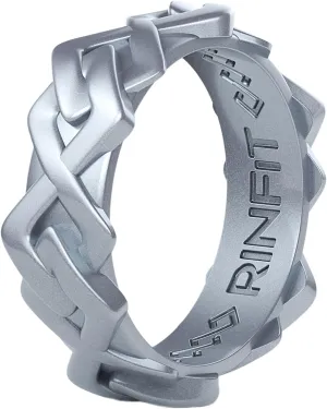 Rinfit Women Silicone Wedding Band 6mm Wide, 2.5mm Thick - Rubber Wedding Rings for Women - Promise Rings for Her - Space Collection