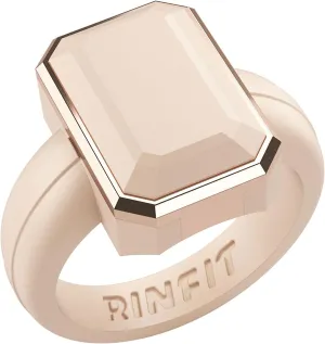 Rinfit Women's Silicone Rings - Anniversary Ring or Promise Ring for Her - Emerald Rubber Wedding Bands Women - Patented Design