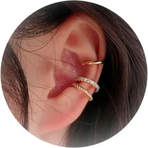 Round Huggie Ear Cuff Earrings for Women