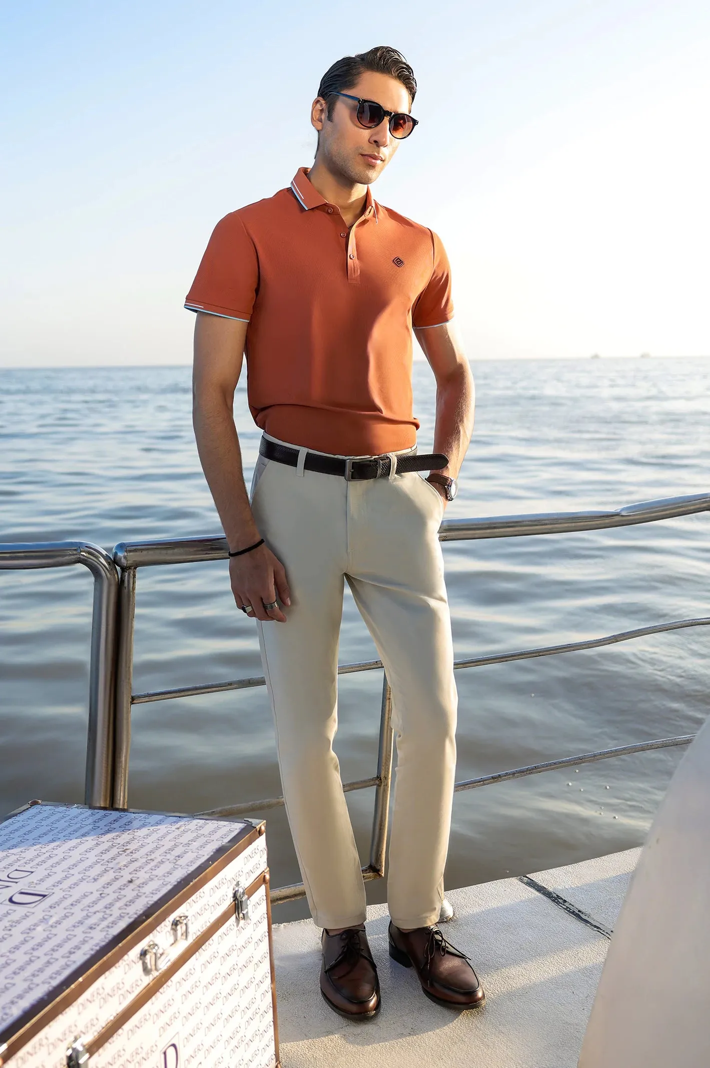 Rust Dry Fit Polo