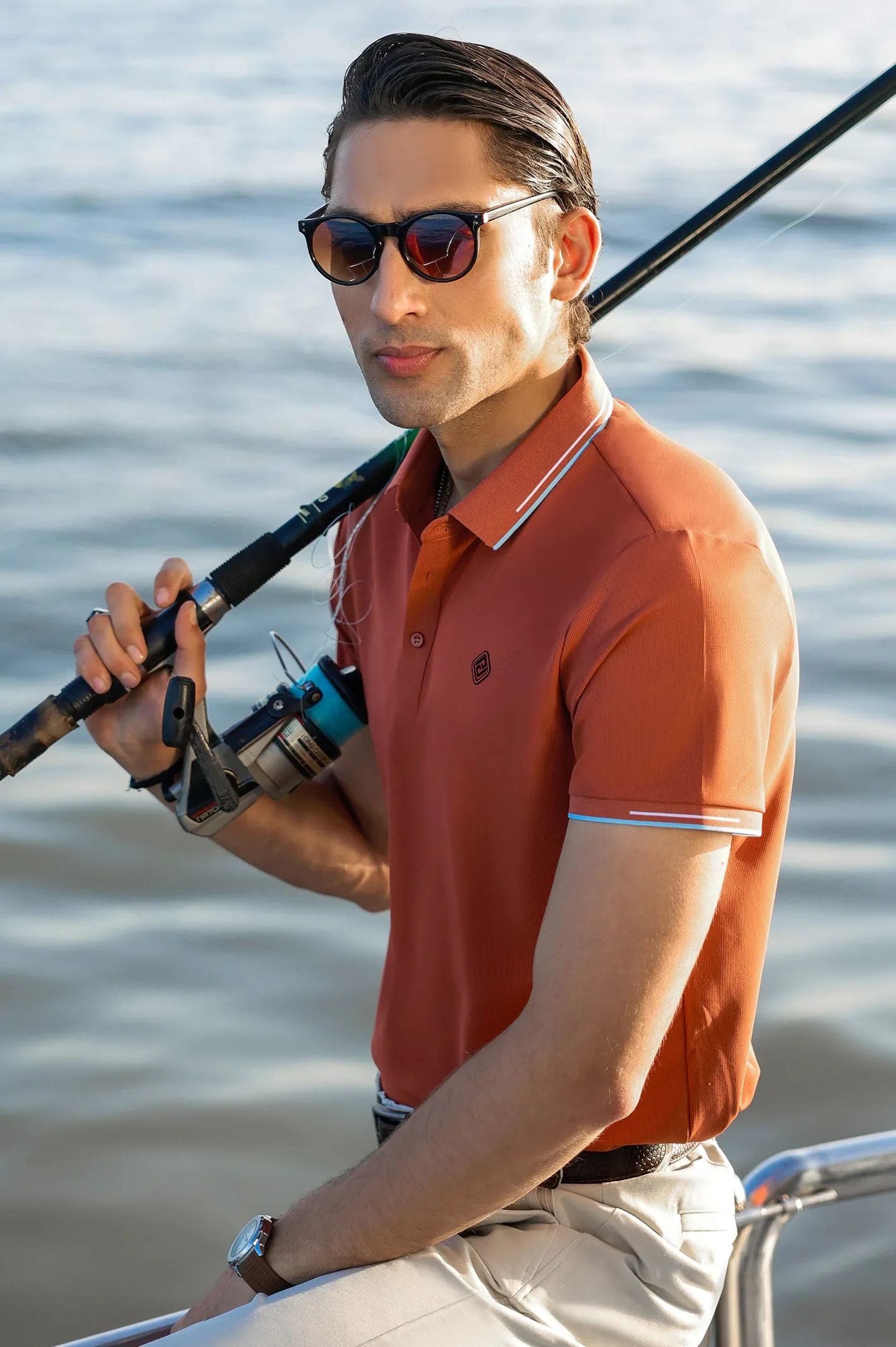 Rust Dry Fit Polo
