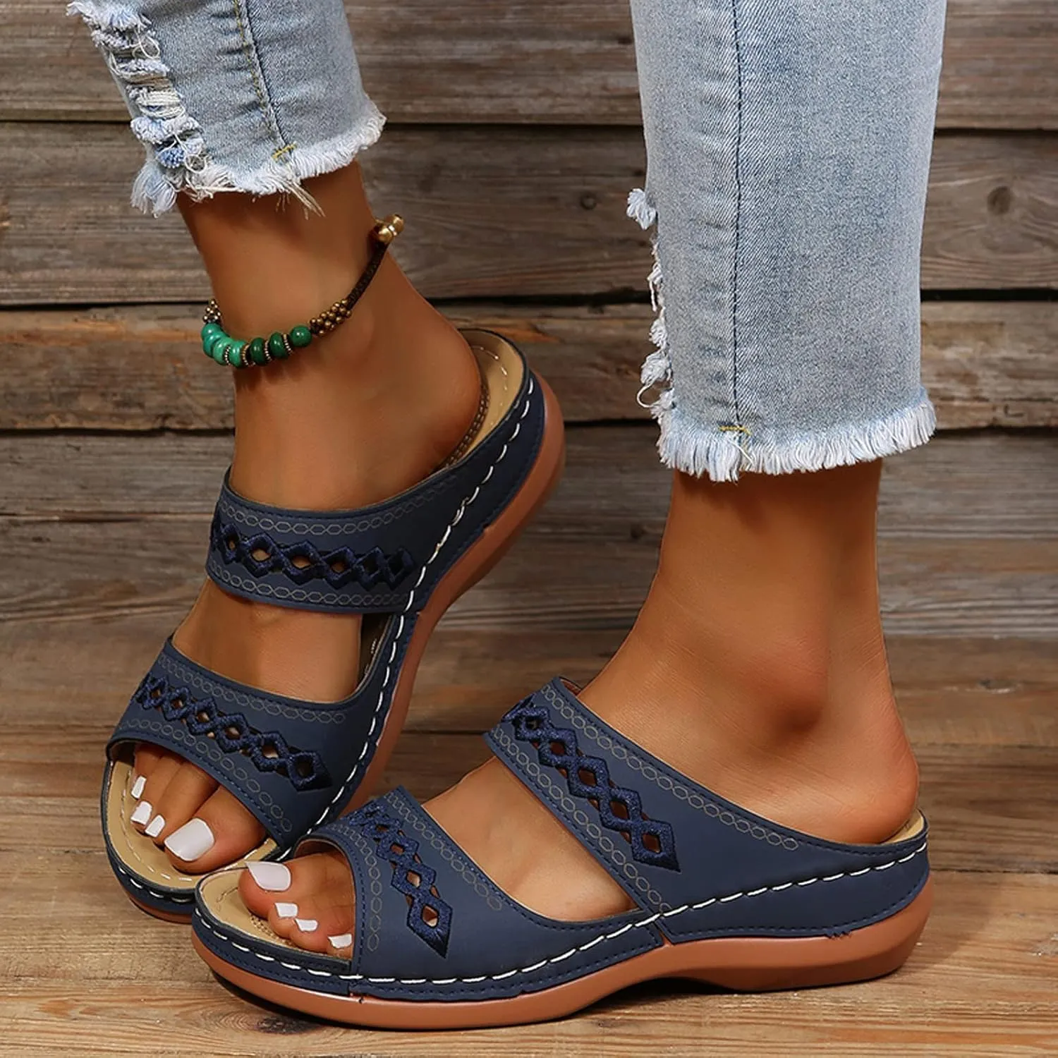 Sandals Wedge for Women Women Wedge Sandals Dressy Casual Womens Sandal Comfortable Summer Shoes for Womens 2025