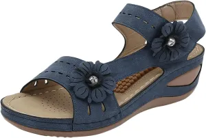 Sandals Womens Platform Sandals Women Comfort Lightweight Heel Width Low Wedges Orthopedic Arch Support