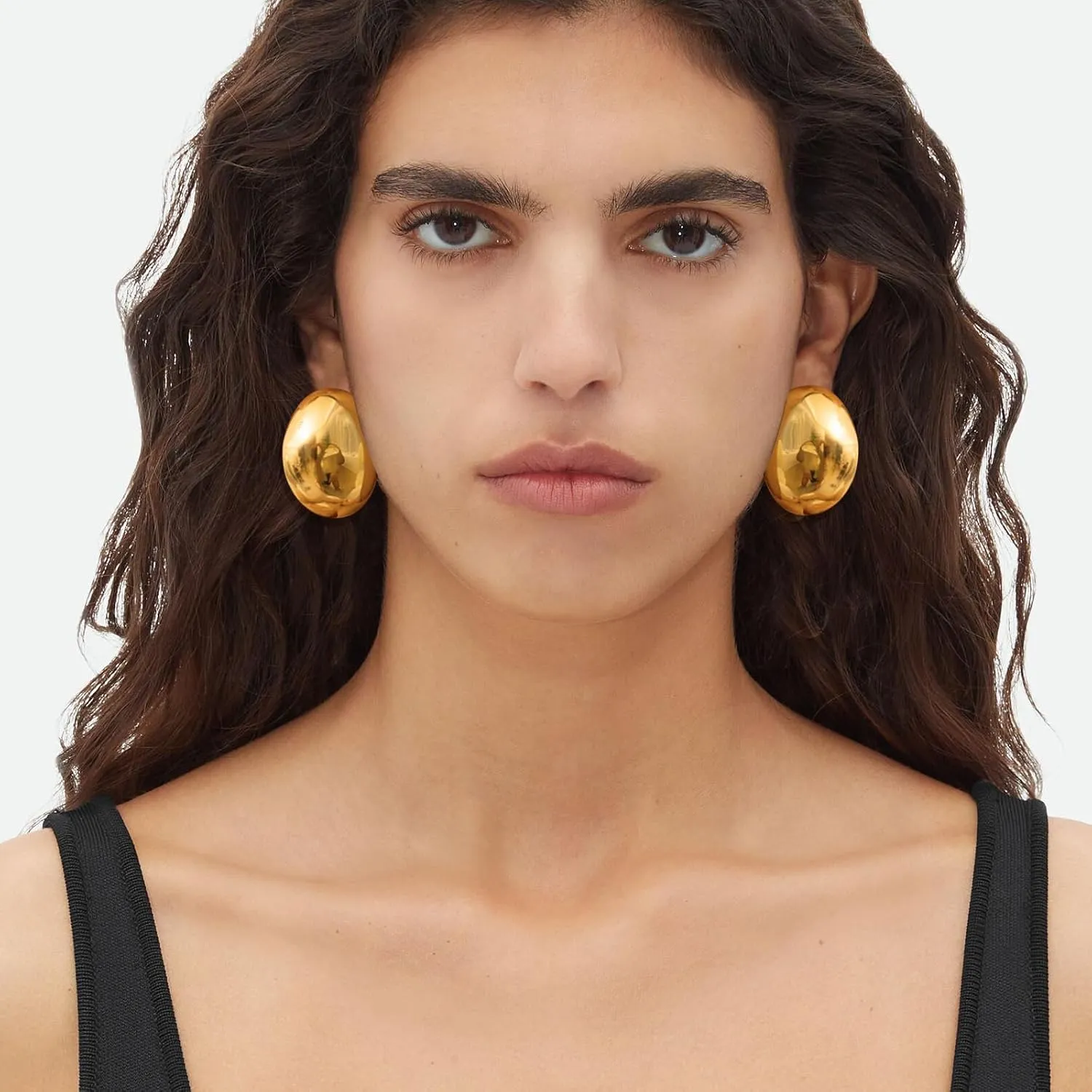 Silver and Gold Chunky Hoop Earrings for Women - Large, Thick, Big Bold Statement Fashion Earrings
