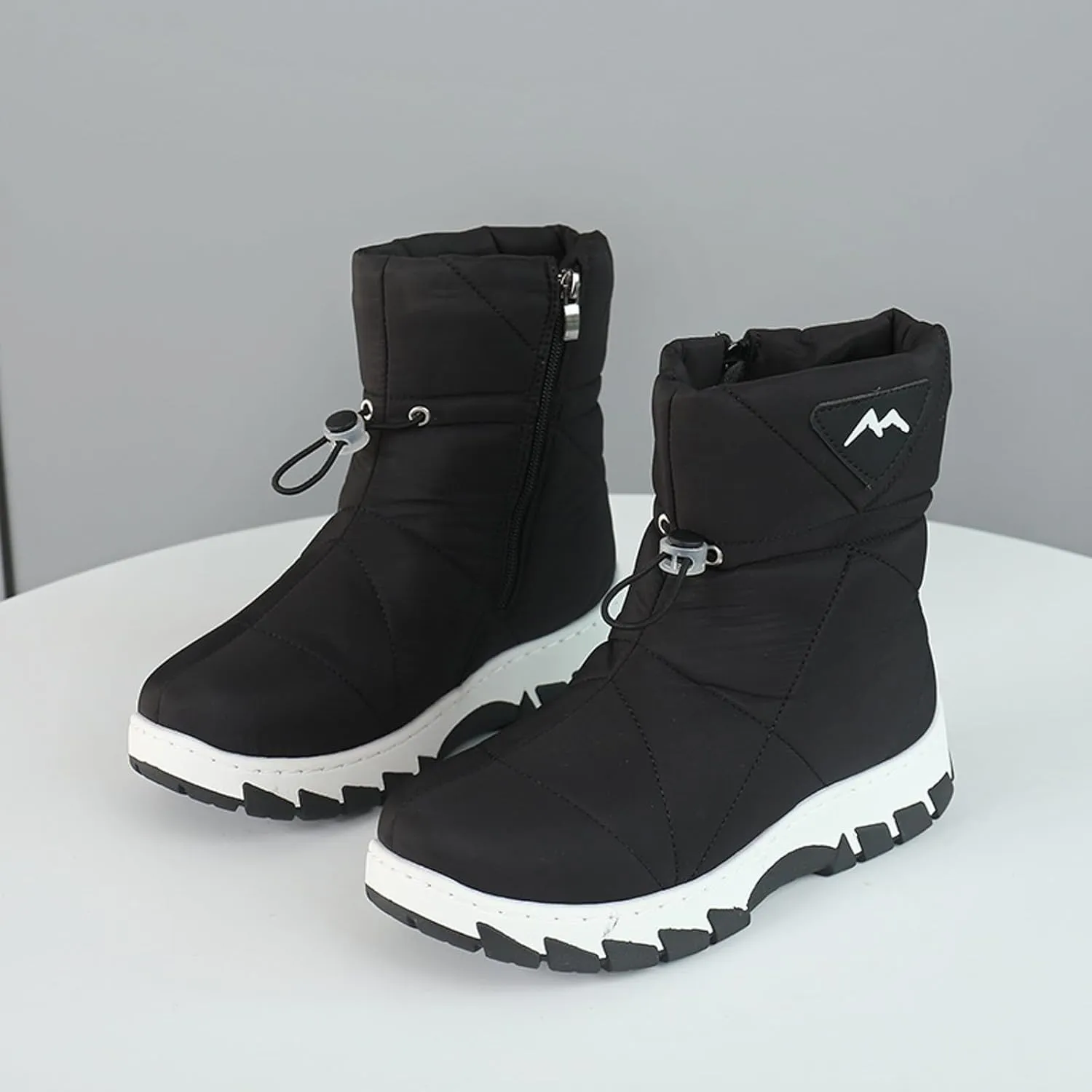 Snow Boots for Women Waterproof Winter Boots Non Slip Fur Lined Booties Cold Weather Lace Up Ankle Boots Outdoor Sneakers Winter Shoes
