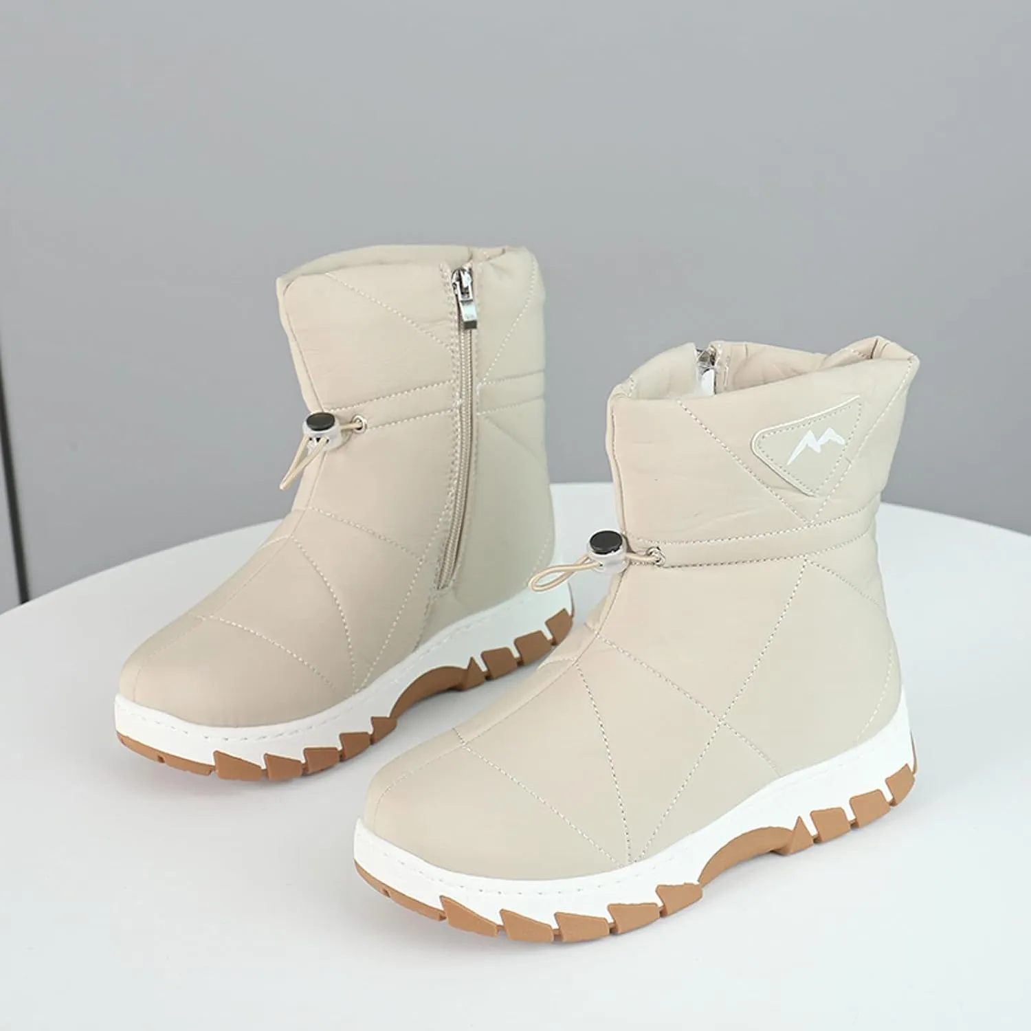 Snow Boots for Women Waterproof Winter Boots Non Slip Fur Lined Booties Cold Weather Lace Up Ankle Boots Outdoor Sneakers Winter Shoes
