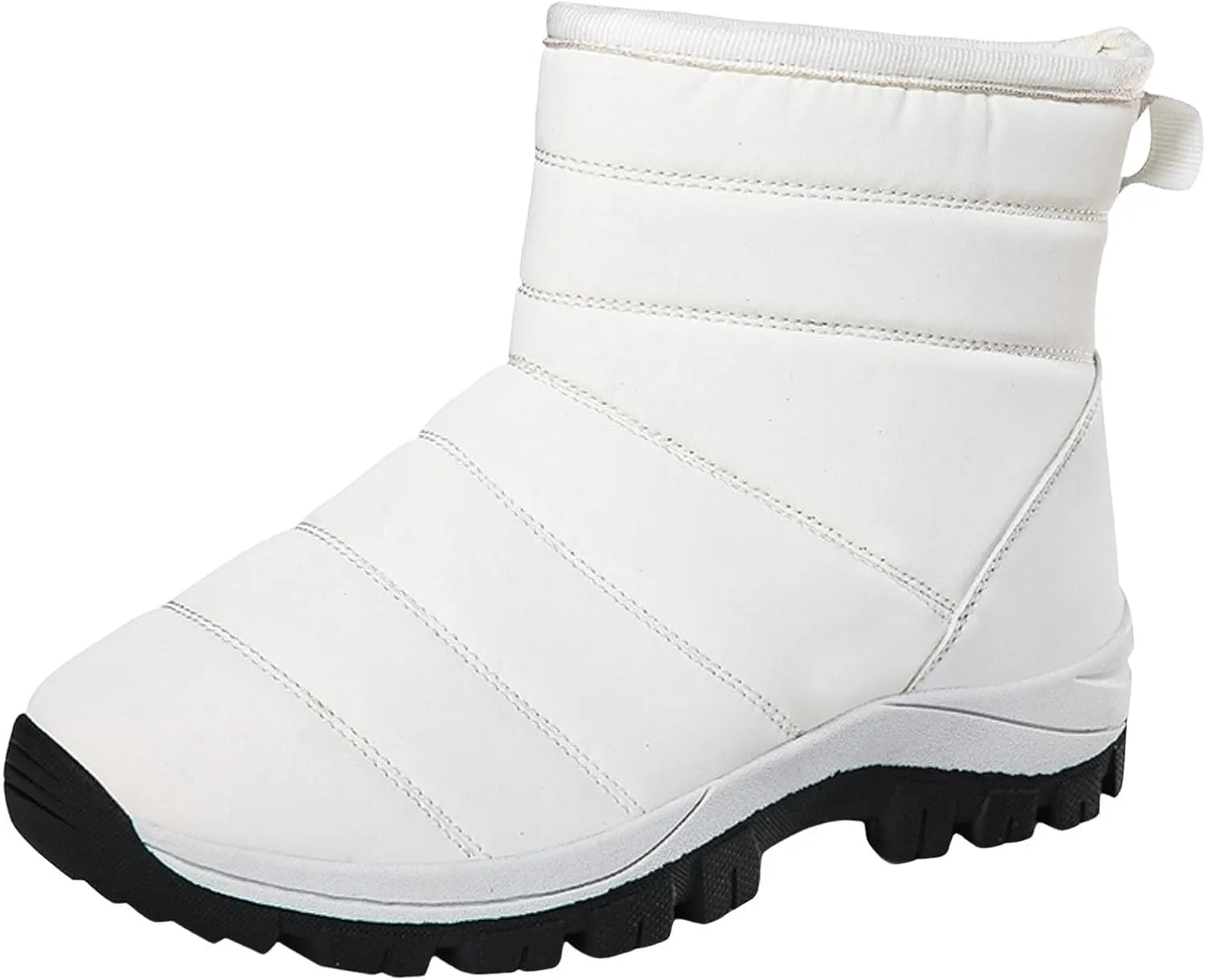 Snow Boots for Women Waterproof Winter Boots Non Slip Fuzzy Fur Booties Casual Slip on Ankle Boots Outdoor Sneakers Winter Shoes