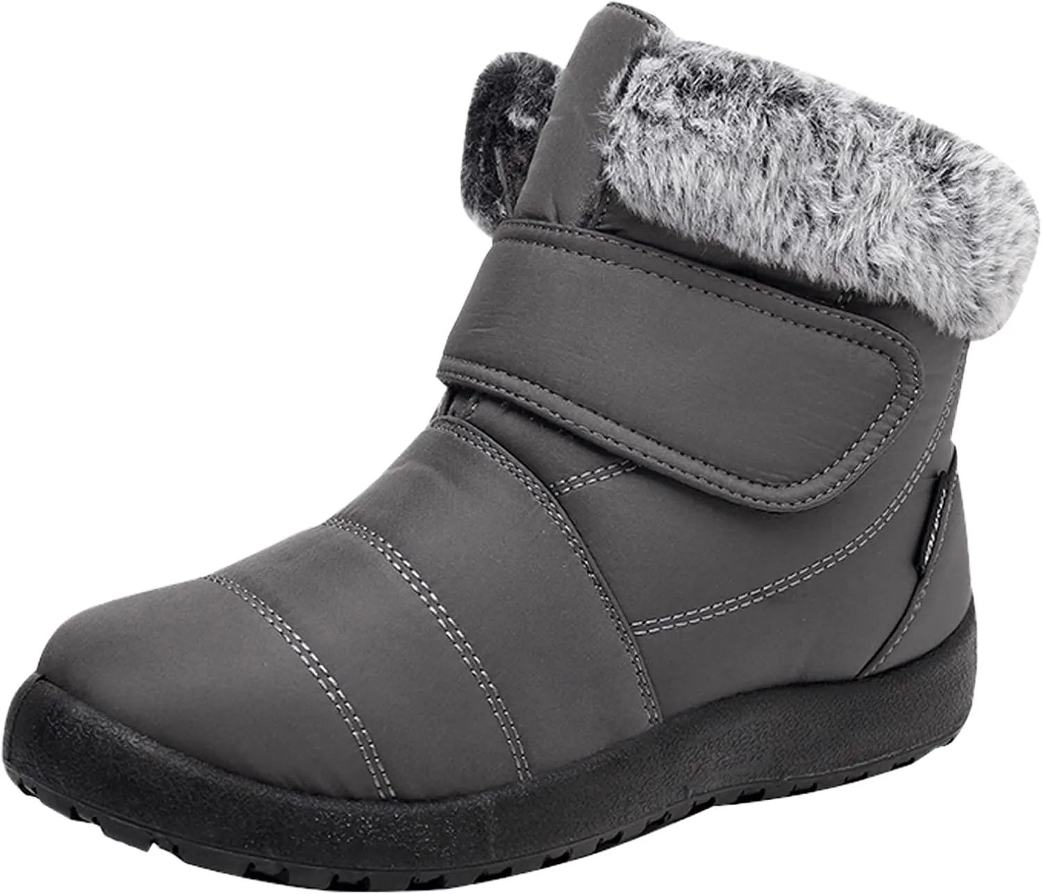 Snow Boots for Women Waterproof Winter Boots Non Slip Warm Fur Booties Winter Warm Outdoor Ankle Boots Comfortable Winter Shoes Trekking Shoes