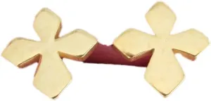 Stainless steel 12mm gold plated Cross stud earrings. Jewelry Earrings for Women #3298FE512