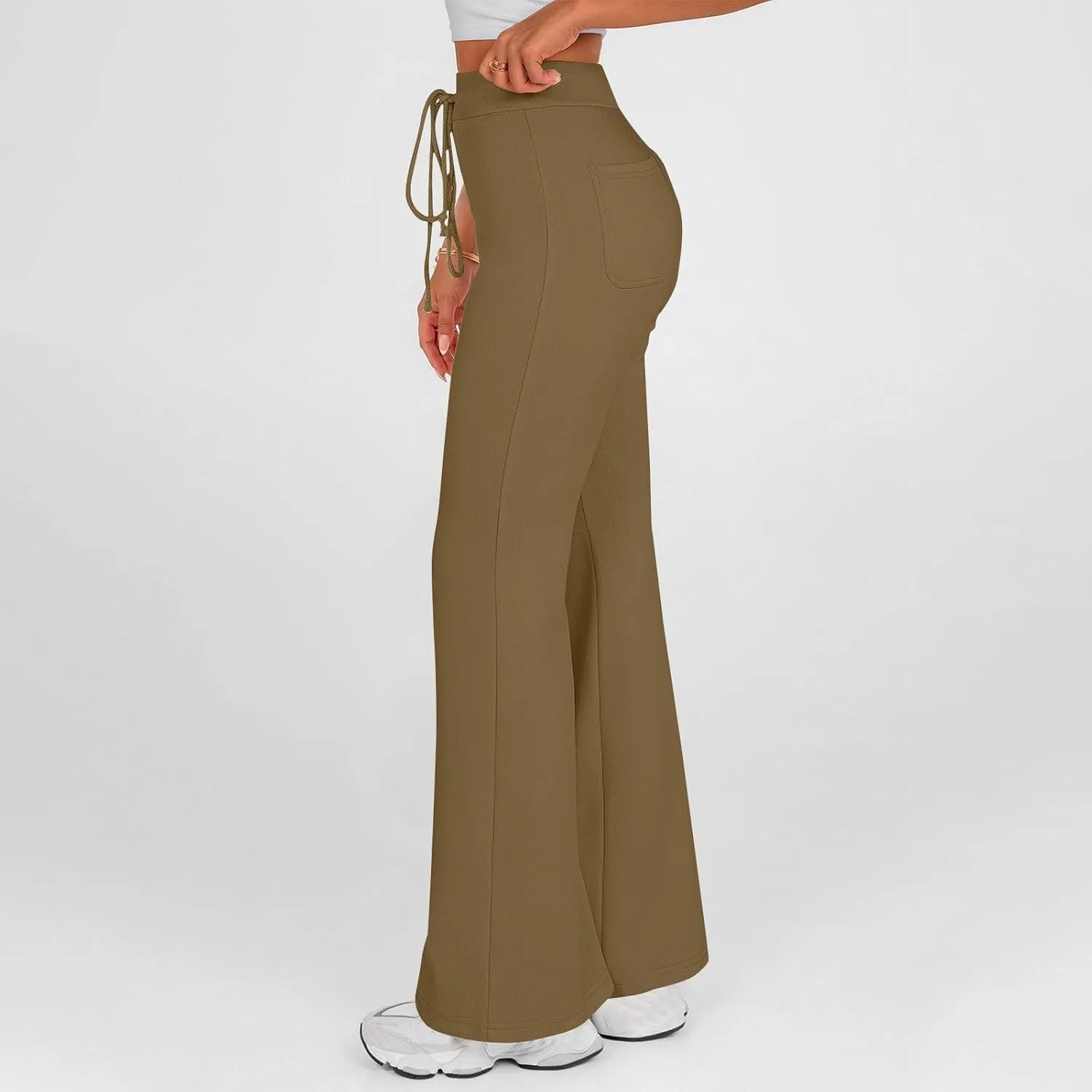 Stockings for Ladies Fall Summer Sport Athletic Yoga High Cut Flare Wide Leg Pants Leggings Stockings Women 2025