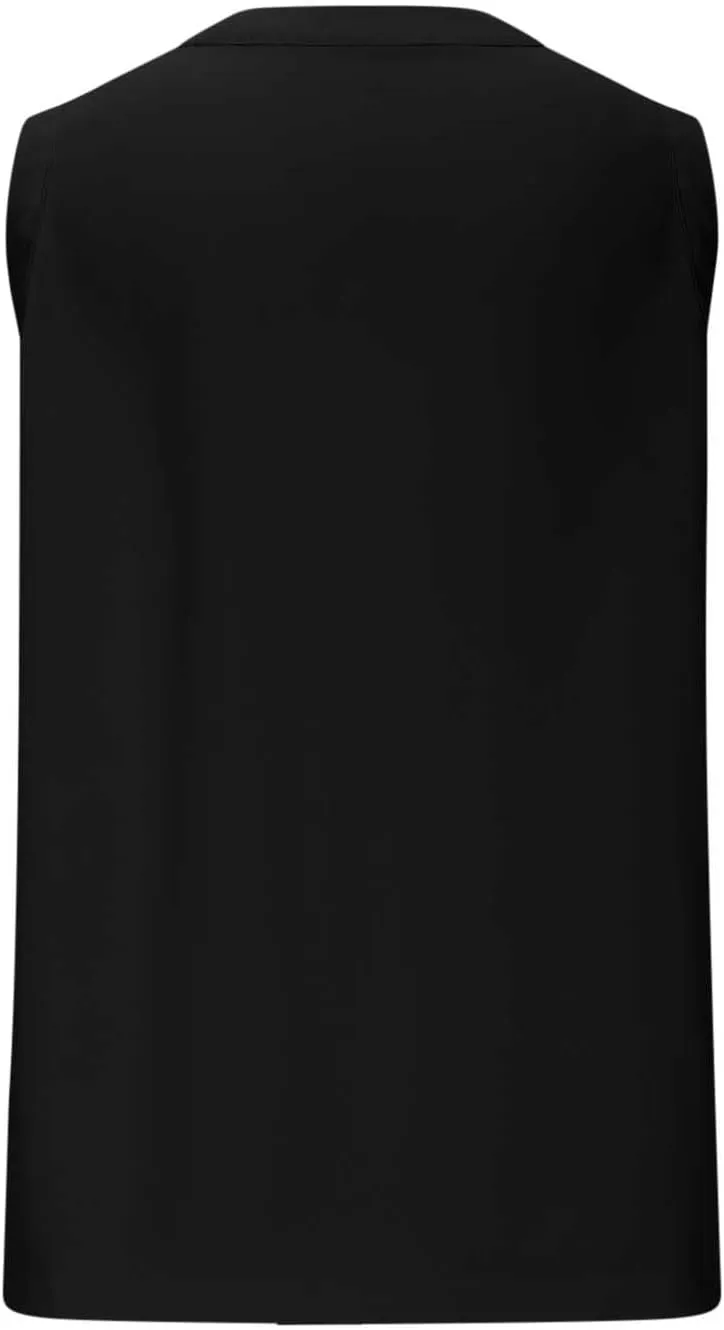 Tank Top for Women Tie Front Casual Sleeveless Crewneck Pleated Shirts Cute Flowy Loose Summer Going Out Tops 2025