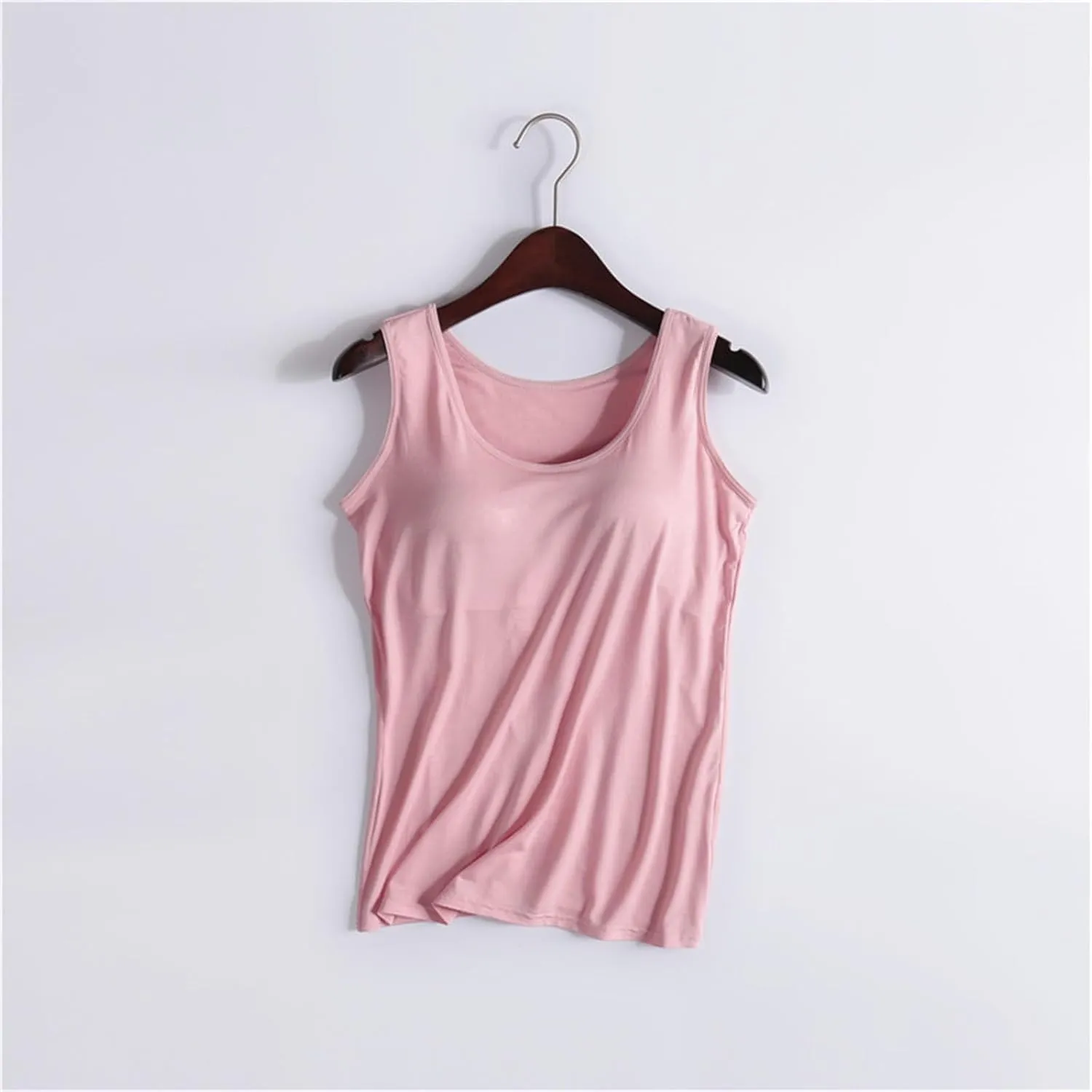Tank Top with Built in Bra Camisoles for Women for Under Clothes Spaghetti Strap Cami 2025 Summer Clothes