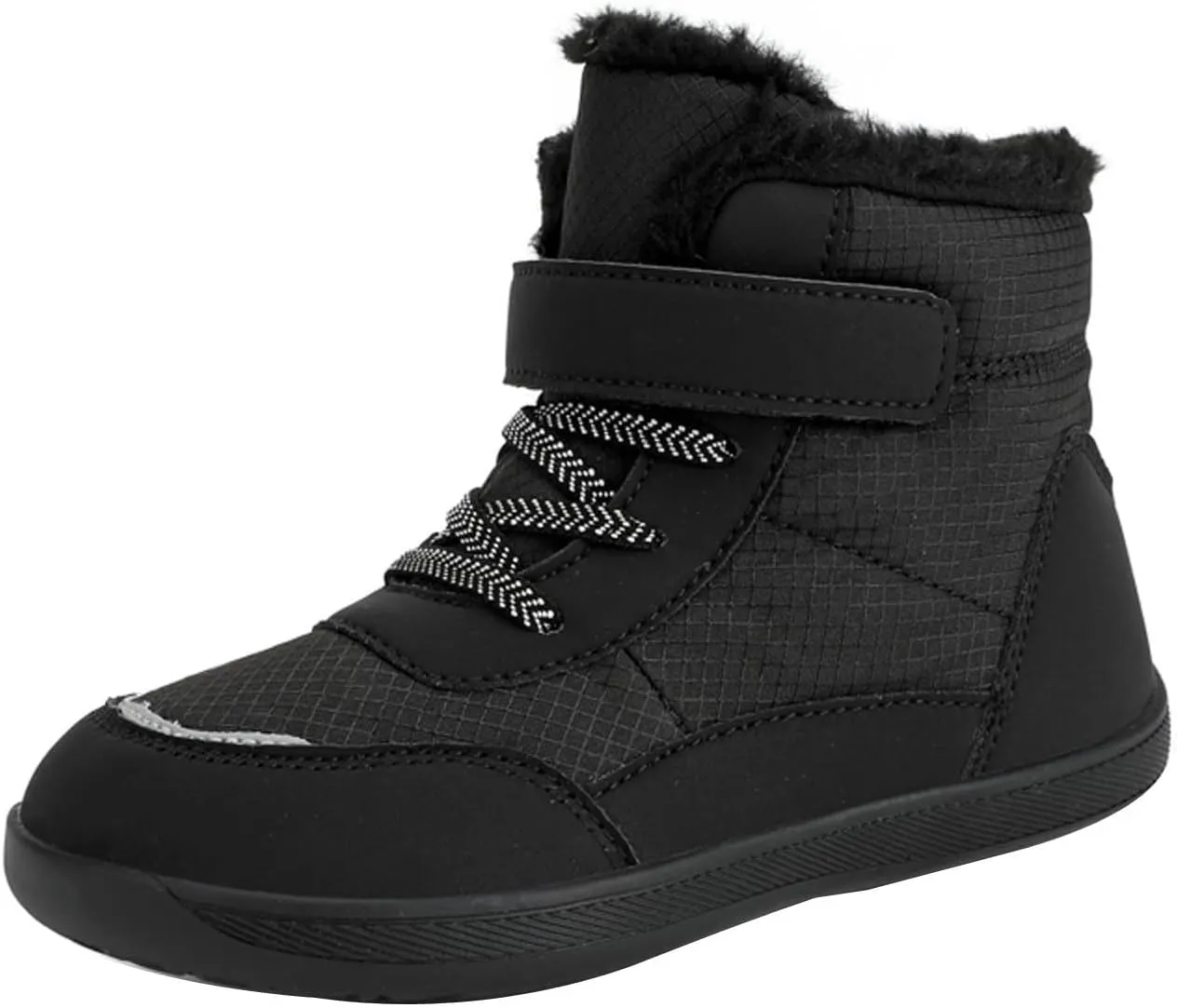 Toddler Snow Plush Boots Boys Girls Winter Water Proof Shoes Cold Weather Outdoor Western Shoes Round Toe Boots