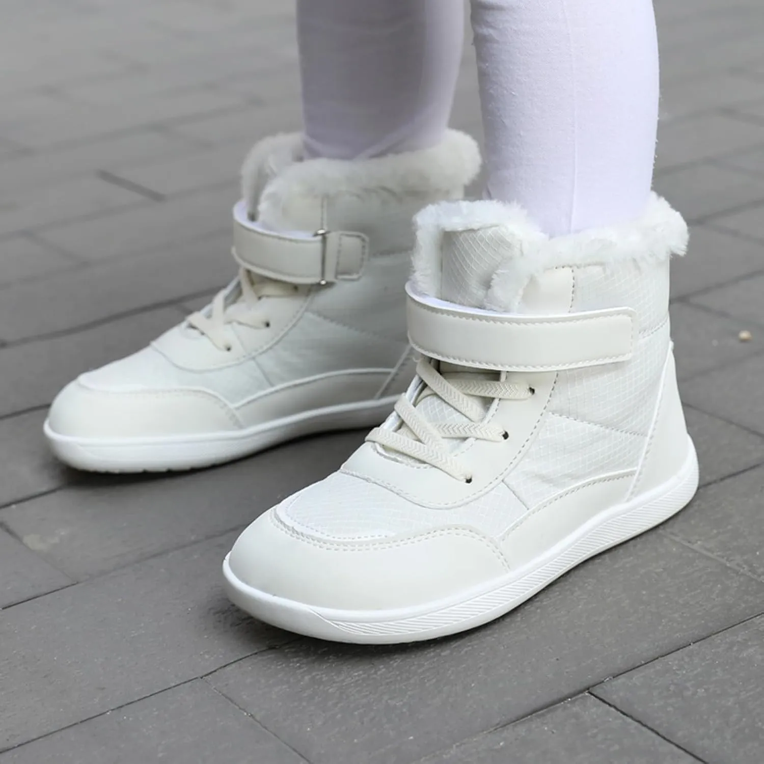 Toddler Snow Plush Boots Boys Girls Winter Water Proof Shoes Cold Weather Outdoor Western Shoes Round Toe Boots