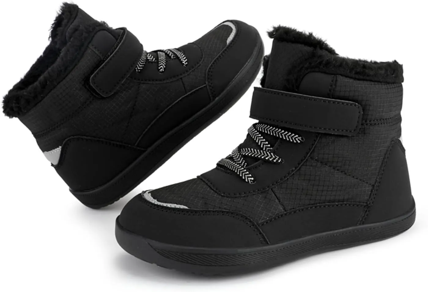 Toddler Snow Plush Boots Boys Girls Winter Water Proof Shoes Cold Weather Outdoor Western Shoes Round Toe Boots