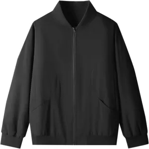 Varsity Jacket Men Casual Mens Windbreaker Jackets Lightweight Fashion Zip Up Jacket Mens Bomber Jacket Coat