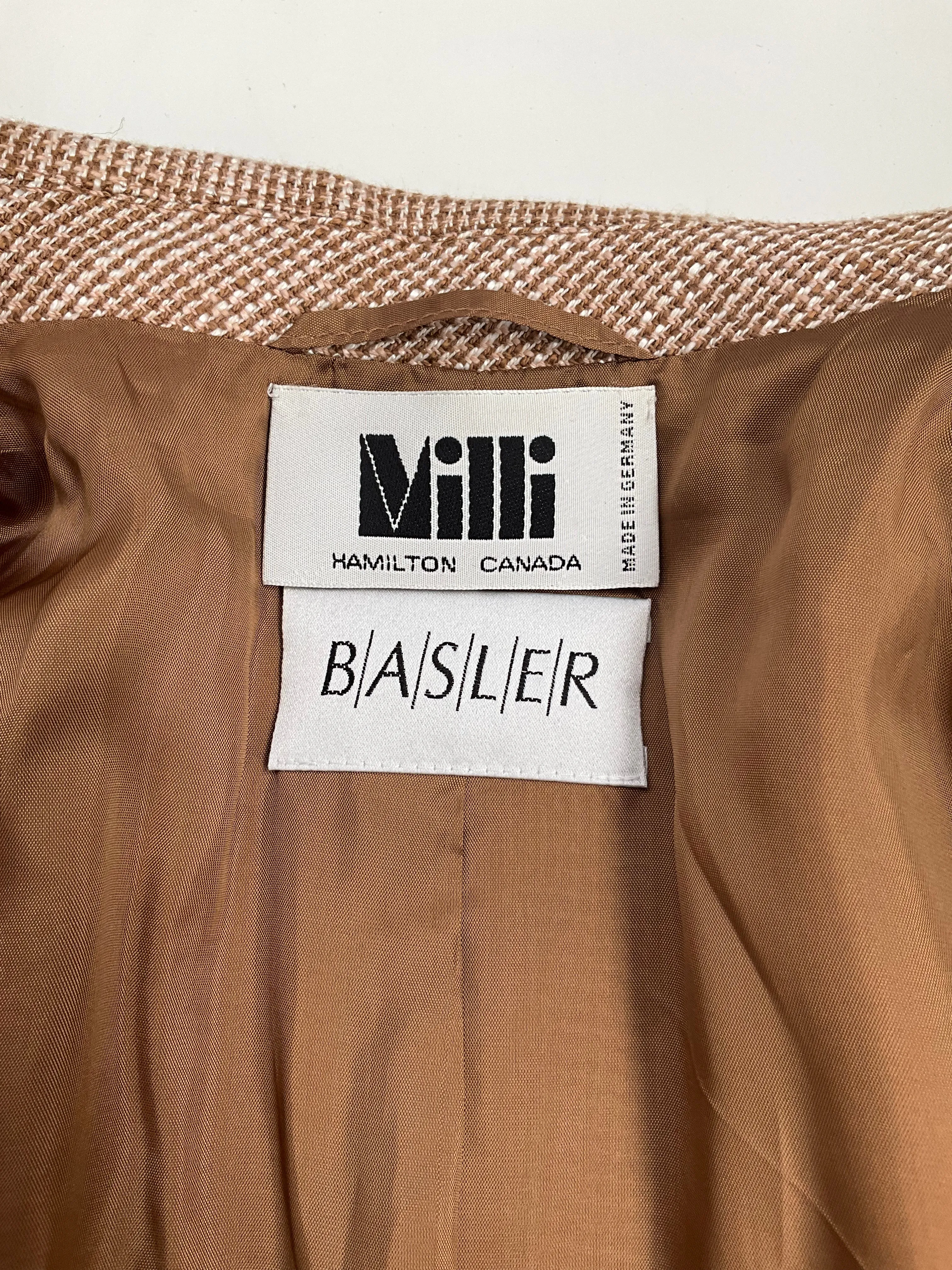 Vintage 1990s Brown Cotton Blazer, Large