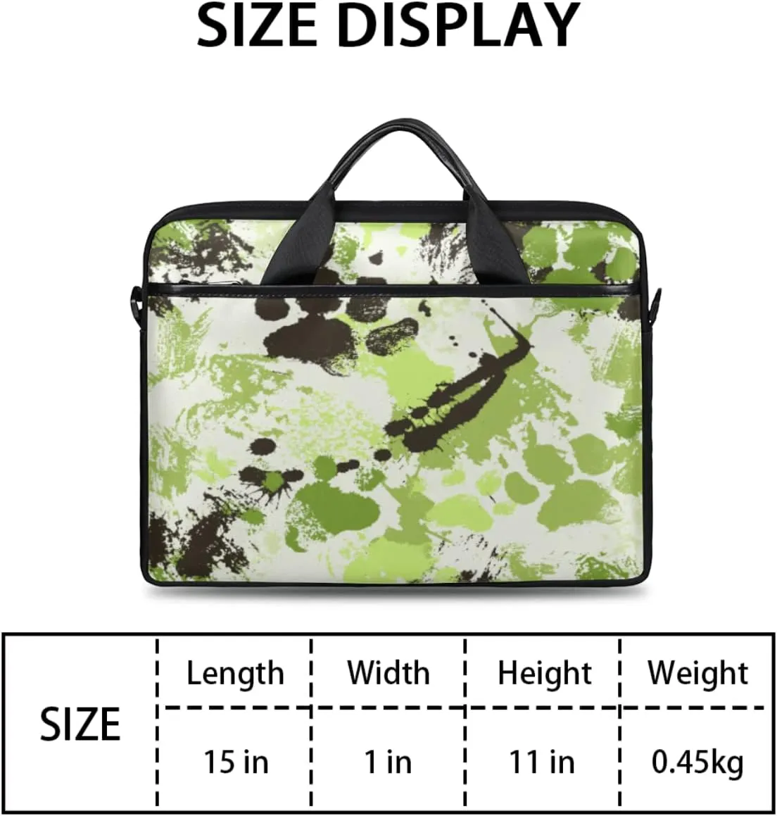 Vintage Gold Letter Laptop Shoulder Messenger Bag Waterproof Laptop Briefcase with Handle and Padded Strap Case Sleeve