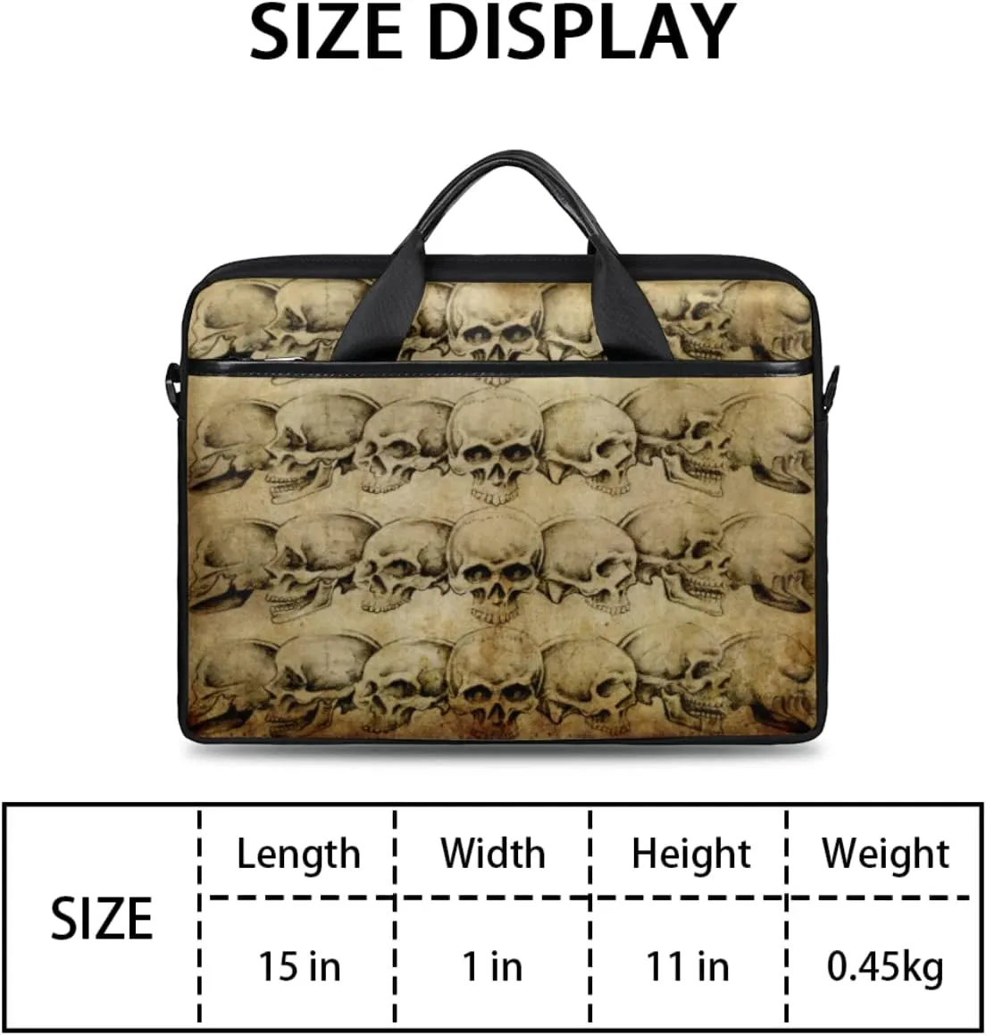 Vintage Graffiti Valentine Laptop Shoulder Messenger Bag Waterproof Laptop Briefcase with Handle and Padded Strap Case Sleeve