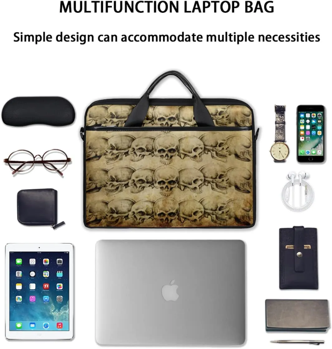 Vintage Graffiti Valentine Laptop Shoulder Messenger Bag Waterproof Laptop Briefcase with Handle and Padded Strap Case Sleeve