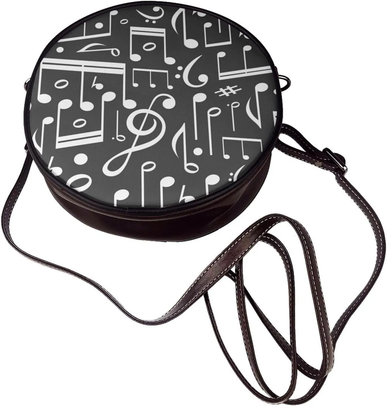 Vintage Shoulder Bag Crossbody Handbag, Small PU Leather Shoulder Bag, Circle Handbag for Women