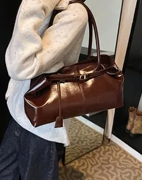 Vintage Tote Bag Large Capacity Shoulder Handbag Underarm Bag Hobo Bag Casual Satchel Purse Work Bag for Women