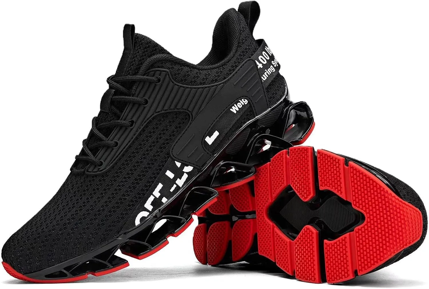 Vooncosir Men's Fashion Sneakers Breathable Mesh Running Shoes Blade Non Slip Soft Sole Casual Athletic Walking Shoes
