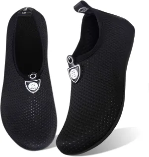 WateLves Water Shoes for Womens Mens Barefoot Quick-Dry Aqua Socks for Beach Swim Surf Yoga Exercise New Translucent Color Soles