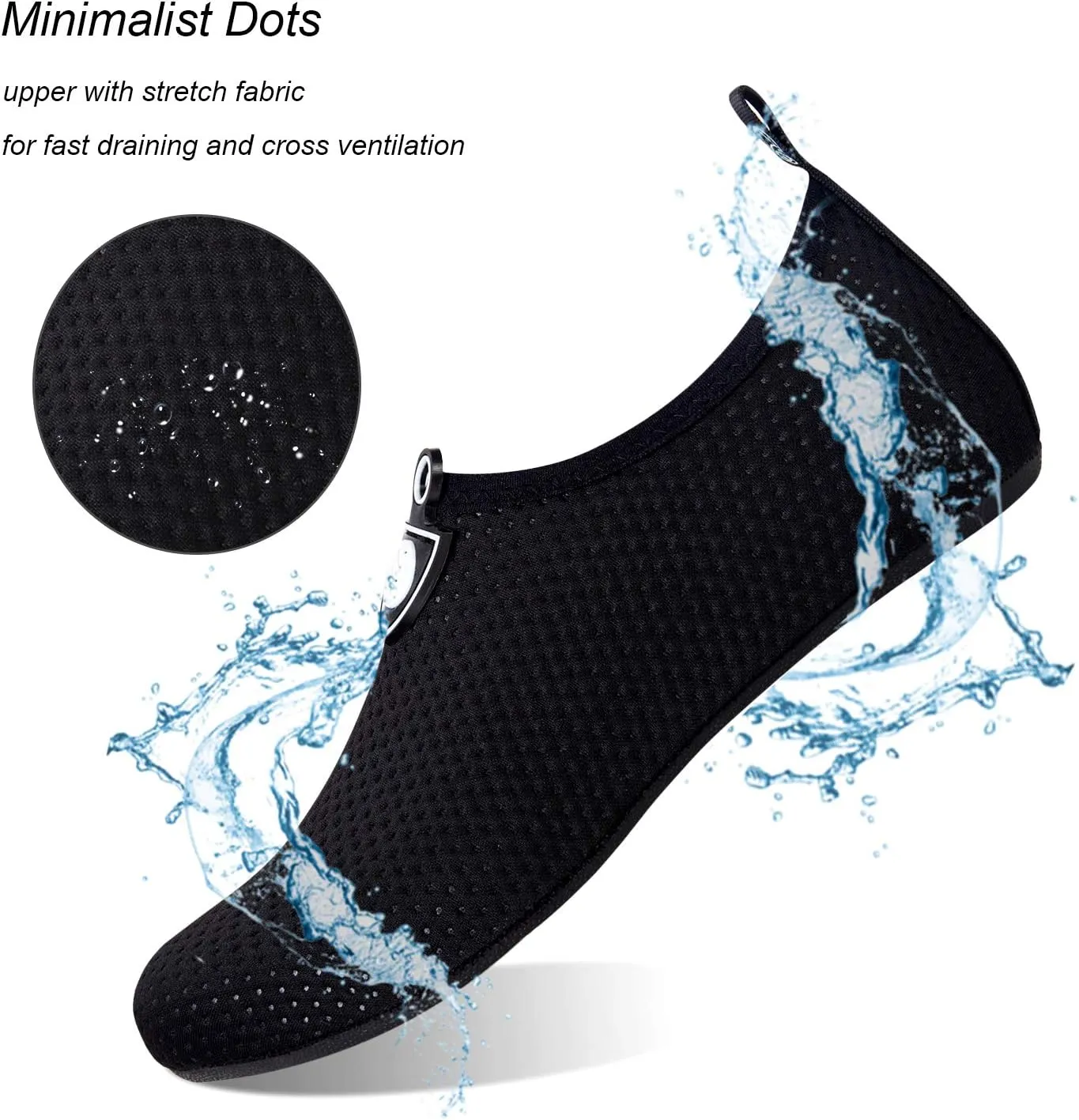 WateLves Water Shoes for Womens Mens Barefoot Quick-Dry Aqua Socks for Beach Swim Surf Yoga Exercise New Translucent Color Soles
