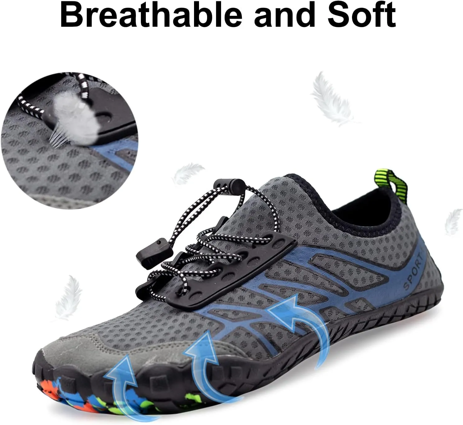 Water Shoes for Men Women Quick-Dry Barefoot Aqua Sock Outdoor Athletic Sport Shoes