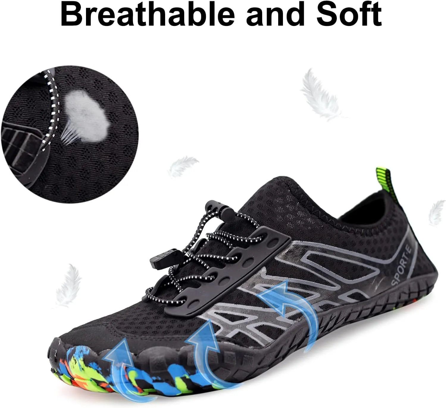 Water Shoes for Men Women Quick-Dry Barefoot Aqua Sock Outdoor Athletic Sport Shoes