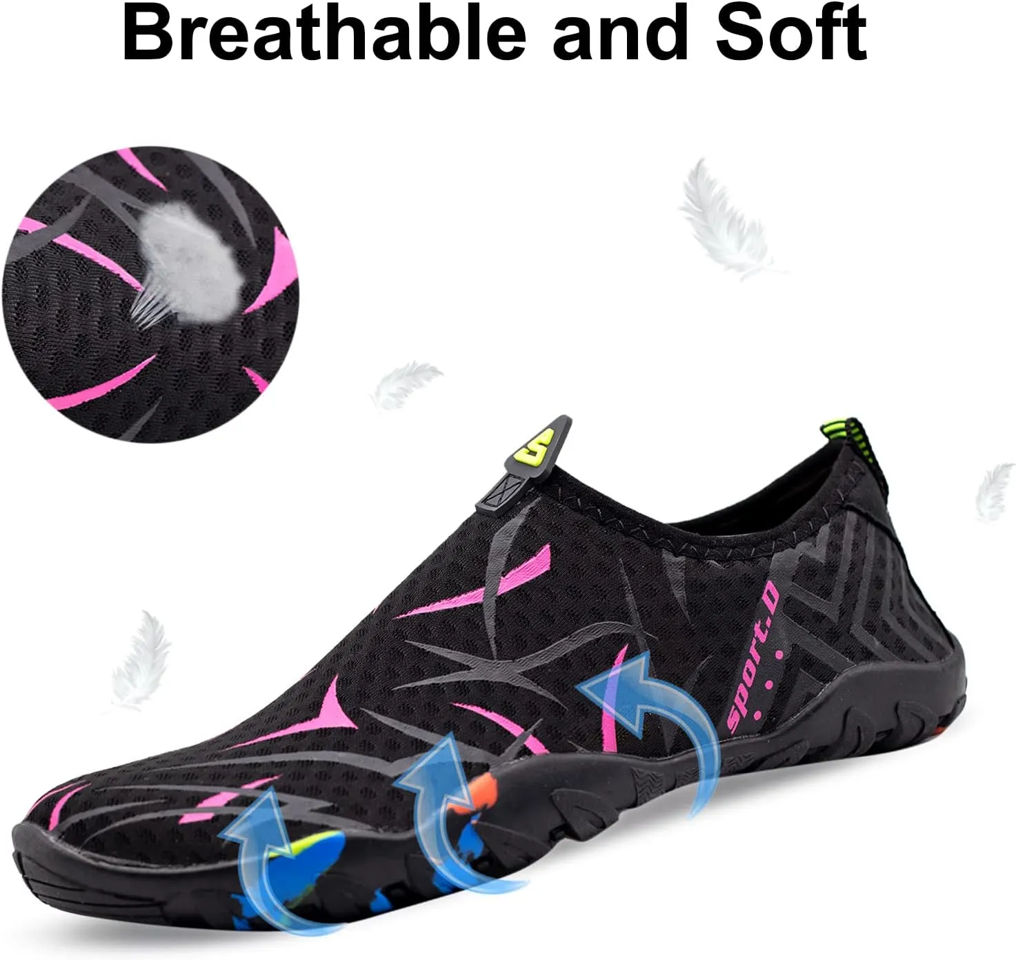 Water Shoes for Men Women Quick-Dry Barefoot Aqua Sock Outdoor Athletic Sport Shoes