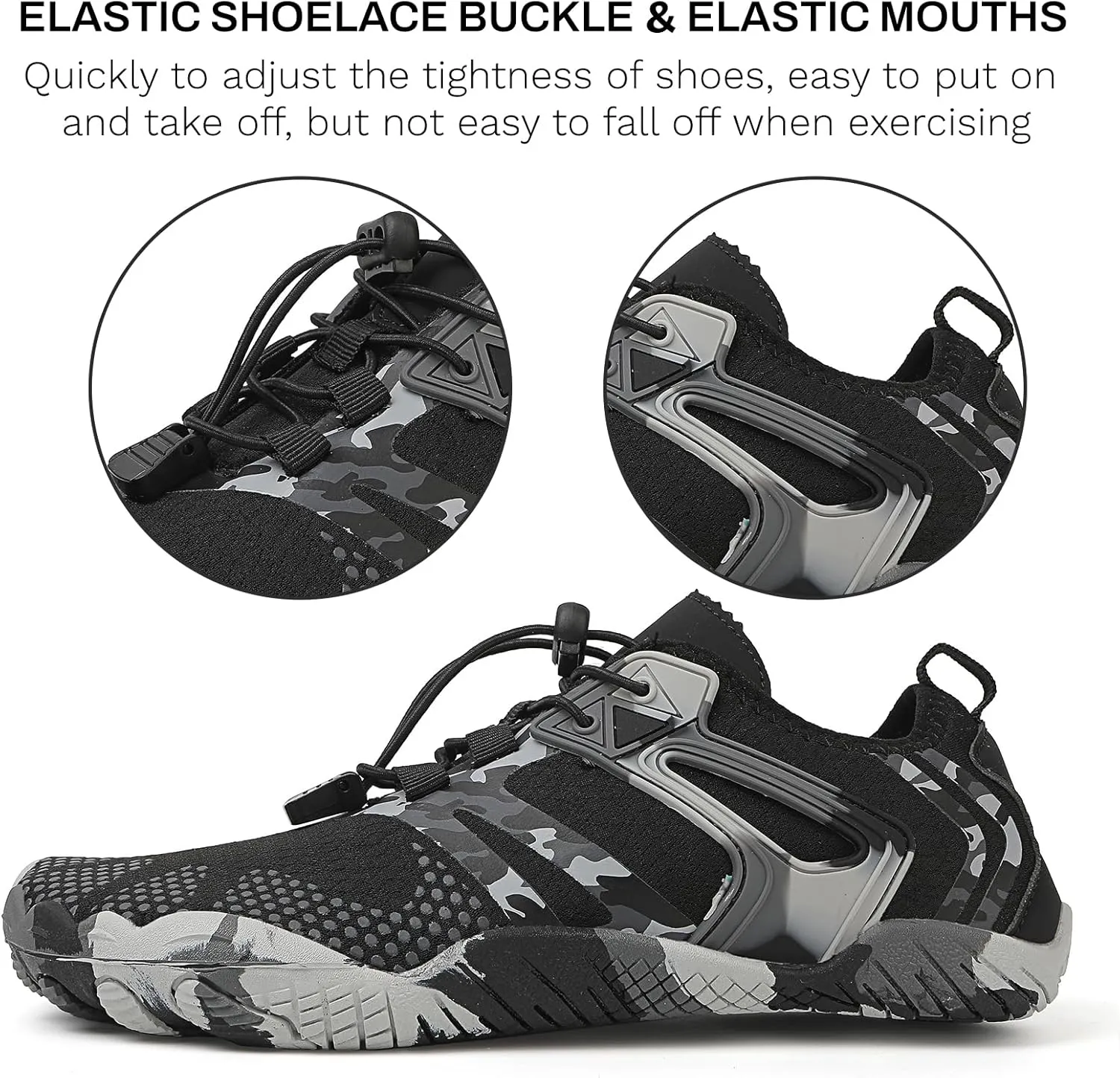 Water Shoes for Women & Men - Quick Dry Non-Slip Aqua Shoes for Beach, River, Pool & Hiking