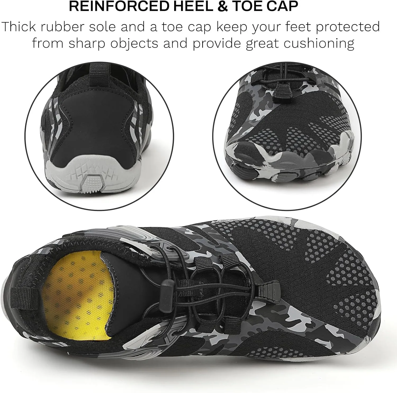 Water Shoes for Women & Men - Quick Dry Non-Slip Aqua Shoes for Beach, River, Pool & Hiking