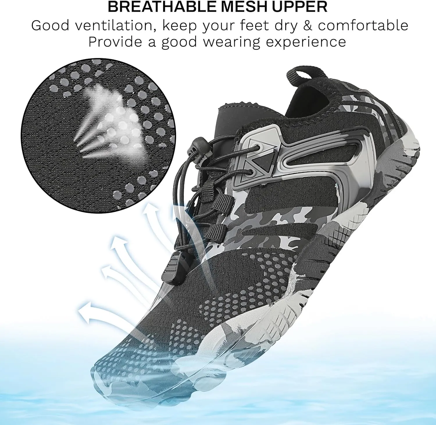 Water Shoes for Women & Men - Quick Dry Non-Slip Aqua Shoes for Beach, River, Pool & Hiking