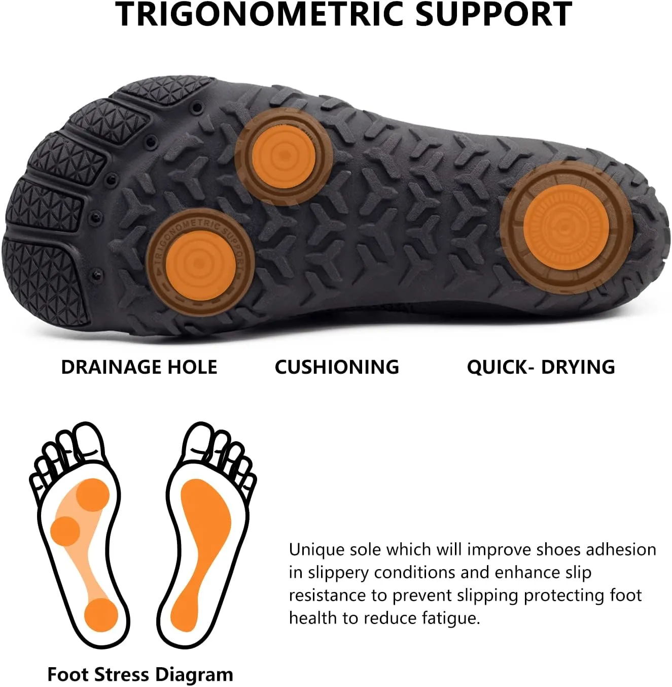 Water Shoes Mens Womens Aqua Quick-Dry Barefoot Athletic Sport Shoes for Outdoor Surfing Kayaking Walking Hiking