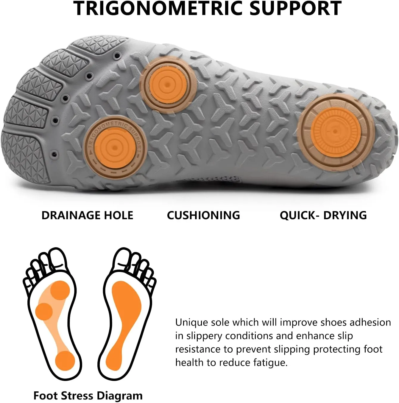 Water Shoes Mens Womens Aqua Quick-Dry Barefoot Athletic Sport Shoes for Outdoor Surfing Kayaking Walking Hiking
